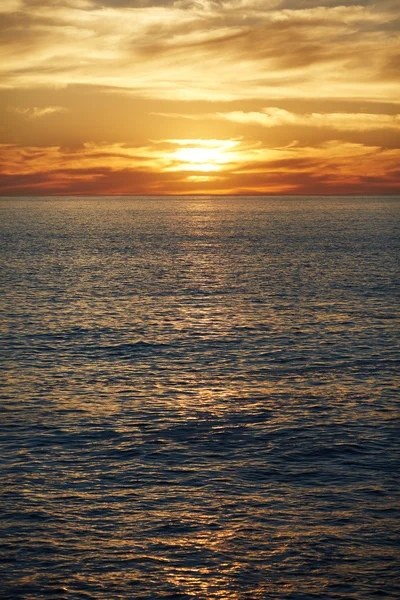 Solnedgång över havet i Sydafrika — Stockfoto