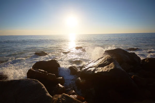 Pôr do sol sobre o mar na África do Sul — Fotografia de Stock