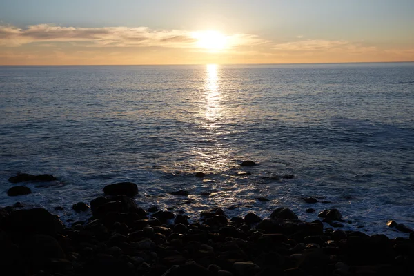 Pôr do sol sobre o mar na África do Sul — Fotografia de Stock