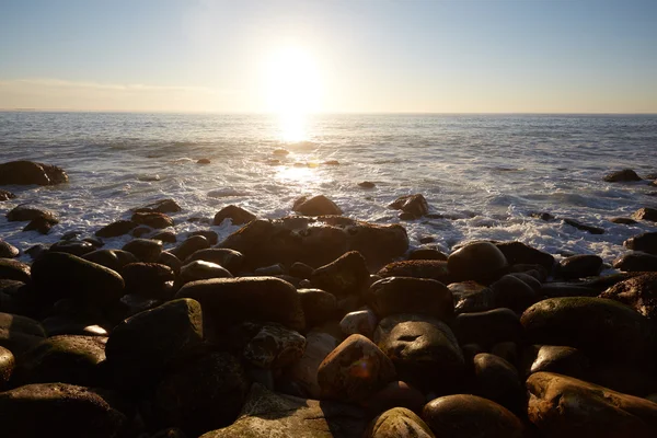 Por do sol sobre o mar na África do Sul — Fotografia de Stock