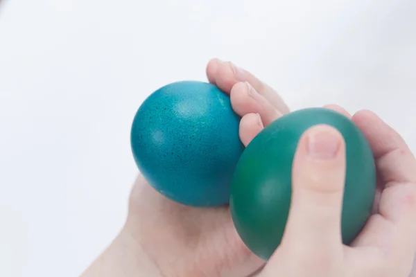 在手中的复活节彩蛋 — 图库照片