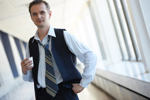 Empresario en pausa de café — Foto de Stock