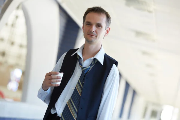 Empresario en pausa de café — Foto de Stock