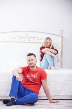 kadın ve adam kavga