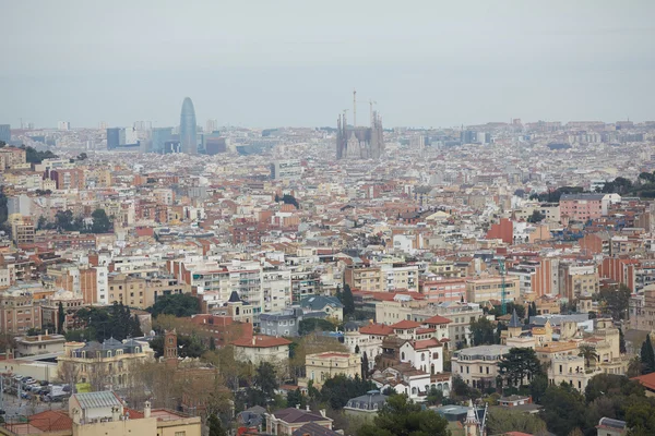 Vista de Barcelona desde arriba —  Fotos de Stock