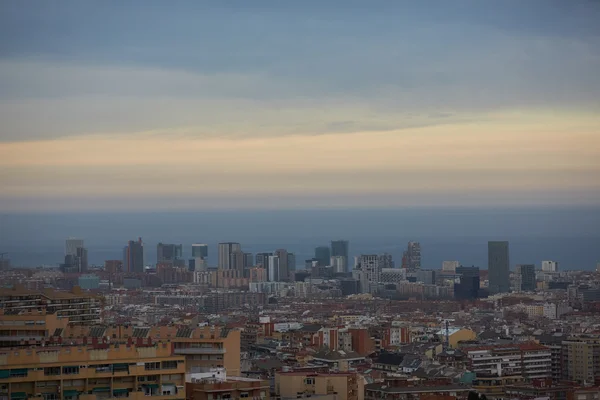 위쪽에서 바르셀로나의 보기 — 스톡 사진
