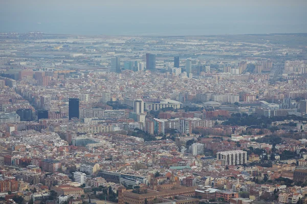 Utsikt över Barcelona från toppen — Stockfoto