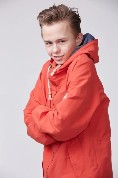 Handsome guy in sporty jacket — Stock Photo, Image