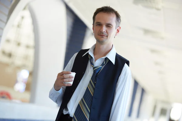 Empresario en pausa de café — Foto de Stock