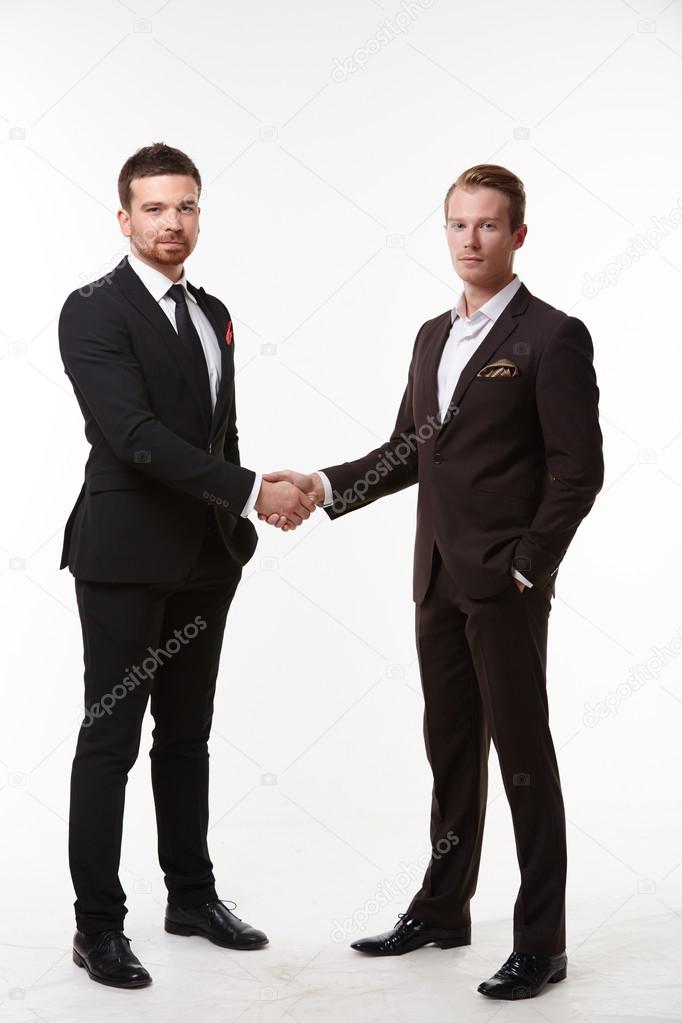 Businessmen shaking hands