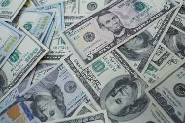 banknot beş ve 100 USD