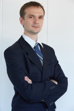 Genç iş adamının portresi