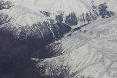 uçaktan dağlara görüntülemek