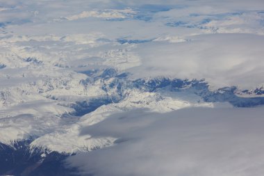 uçaktan dağlara görüntülemek