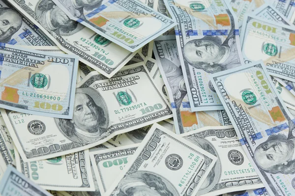 Background from banknotes of dollars — Stock Photo, Image