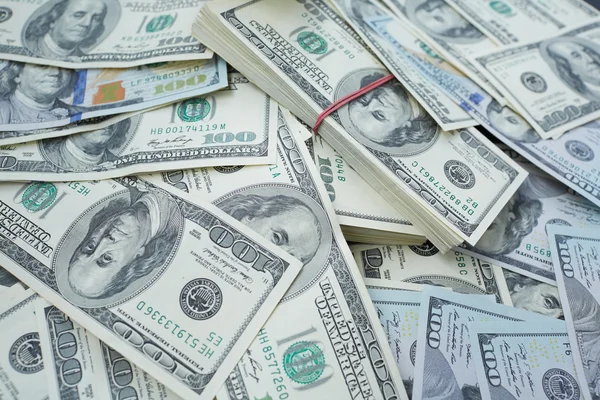 Background from banknotes of dollars Stock Picture