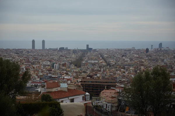 トップからのバルセロナの眺め — ストック写真