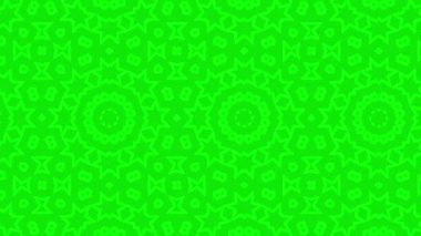 Kaleydoskop animasyonu, psikedelik ve hipnotik etkisi olan renkli grafik desen, renk değiştirip sola kayıyor, video kompozisyonları için uygun..