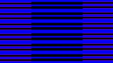 Hipnotize edici bir etkiyle hareket eden iki renk çubuğu kümesi, farklı renk şeritlerinden oluşan başlıklar, resimler veya semboller için merkezde boşluk yaratıyor.