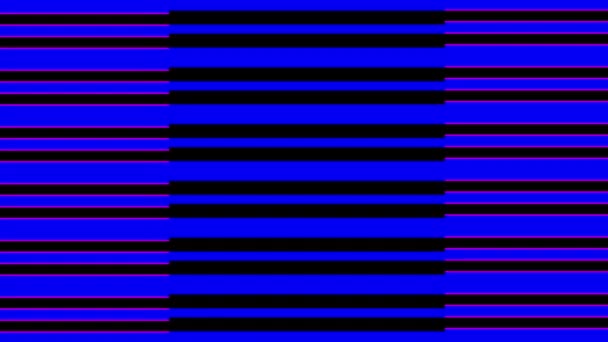 Dos Conjuntos Barras Color Que Mueven Con Efecto Hipnótico Creando — Vídeo de stock