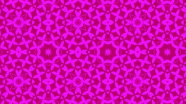 Kaleydoskop animasyonu, psikedelik ve hipnotik etkisi olan renkli grafik desen, renk değiştirip sola kayıyor, video kompozisyonları için uygun..