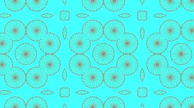 Kaleydoskop animasyonu, psikedelik ve hipnotik etkisi olan renkli grafik desen, renk değiştirip sola kayıyor, video kompozisyonları için uygun..