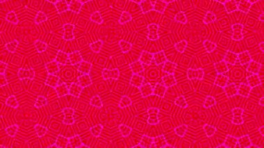 Kaleydoskop animasyonu, psikedelik ve hipnotik etkisi olan renkli grafik desen, renk değiştirip sola kayıyor, video kompozisyonları için uygun..