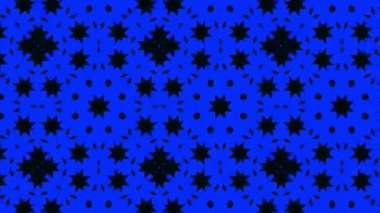 Kaleydoskop animasyonu, psikedelik ve hipnotik etkisi olan renkli grafik desen, renk değiştirip sola kayıyor, video kompozisyonları için uygun..