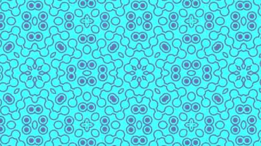 Kaleydoskop animasyonu, psikedelik ve hipnotik etkisi olan renkli grafik desen, renk değiştirip sola kayıyor, video kompozisyonları için uygun..