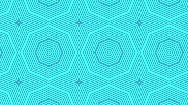 Kaleydoskop animasyonu, psikedelik ve hipnotik etkisi olan renkli grafik desen, renk değiştirip sola kayıyor, video kompozisyonları için uygun..