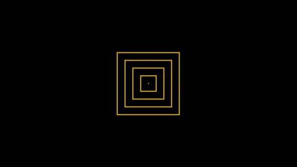 Видео Анимация Состояния Золота Daa520 Цветной Объект Расположенный Центре Который — стоковое видео