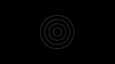 Video animation of Tidewater Green #2F4F4F color object, positioned in the center that duplicates and expands in concentric waves as it increases in size, generating hypnotic and psychedelic effect.