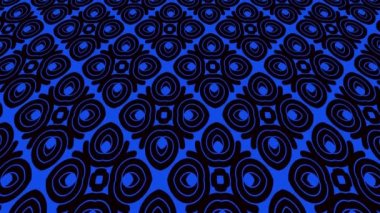 Geometrik şekillerden oluşan yukarı ve aşağı doğru eğimli renkli grafik desenli arkaplan 4K ve 16.9 video biçiminde.