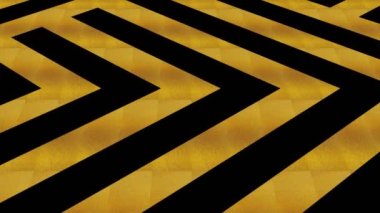 Siyah arkaplan üzerinde Art Deco altın deseni, yukarı ve aşağı hareket eder, Geometrik şekillerden oluşur tipik olarak 4K ve 16.9 video biçiminde.
