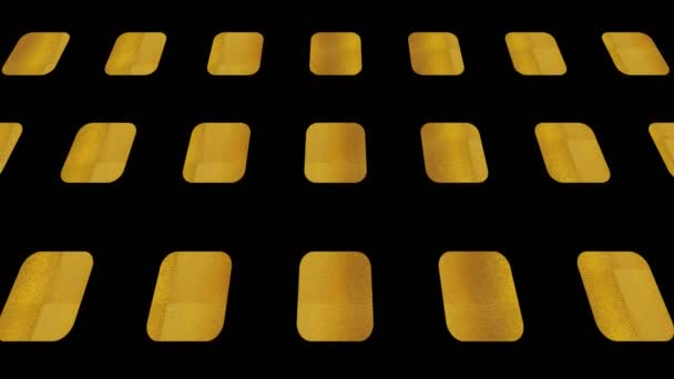 Modello Oro Art Deco Fondo Nero Che Inclina Muove Verso — Video Stock