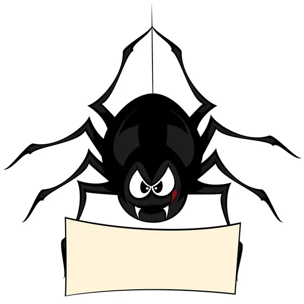 Funny freaky spider — Stock Vector