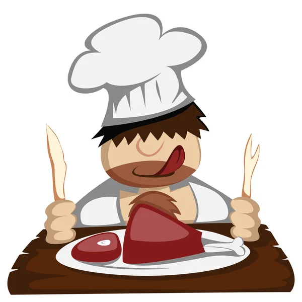 Chef Paleo — Vector de stock