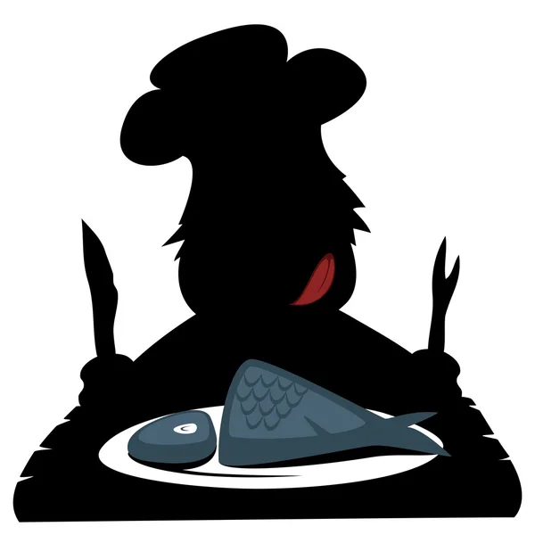 Chef Paleo — Vector de stock