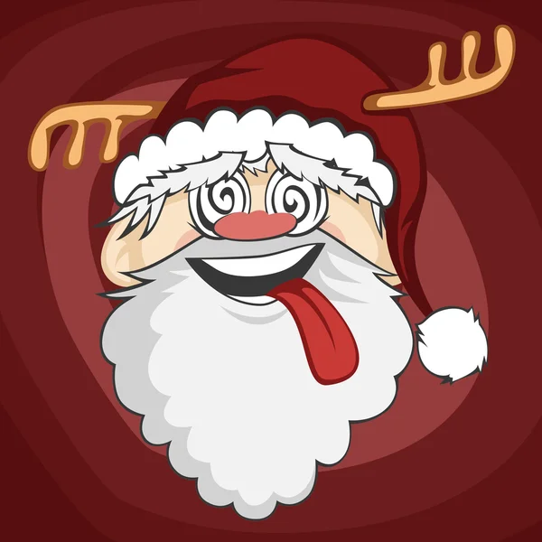 Visages de Santa — Image vectorielle