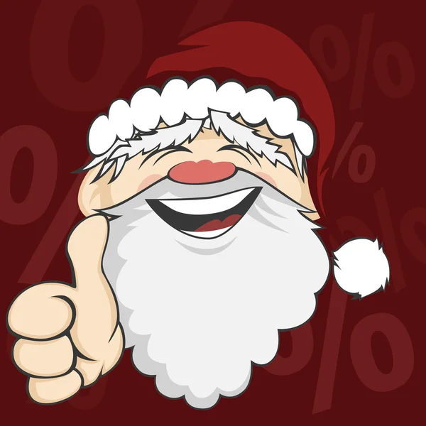 Santa Faces — Stock Vector