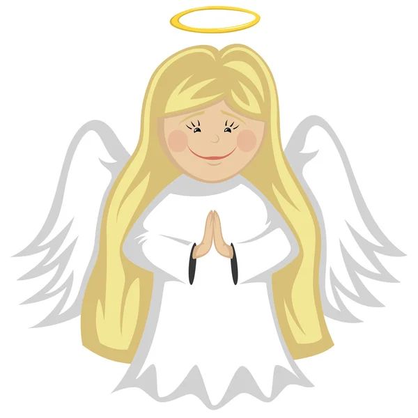 Little Cute Angels — Stock Vector