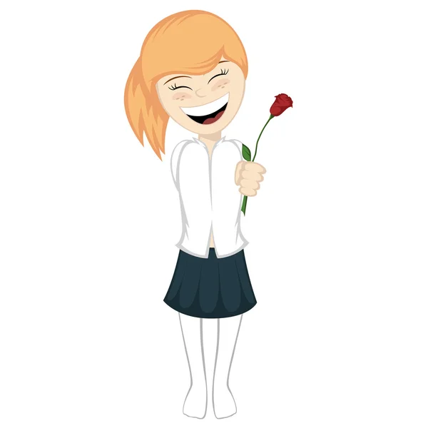 Chica con sorpresa — Vector de stock