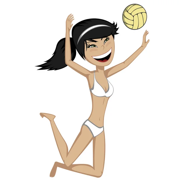 Chica de voleibol — Archivo Imágenes Vectoriales