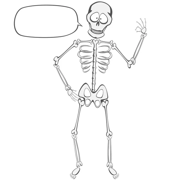Skeleton Buddy — Stockvector