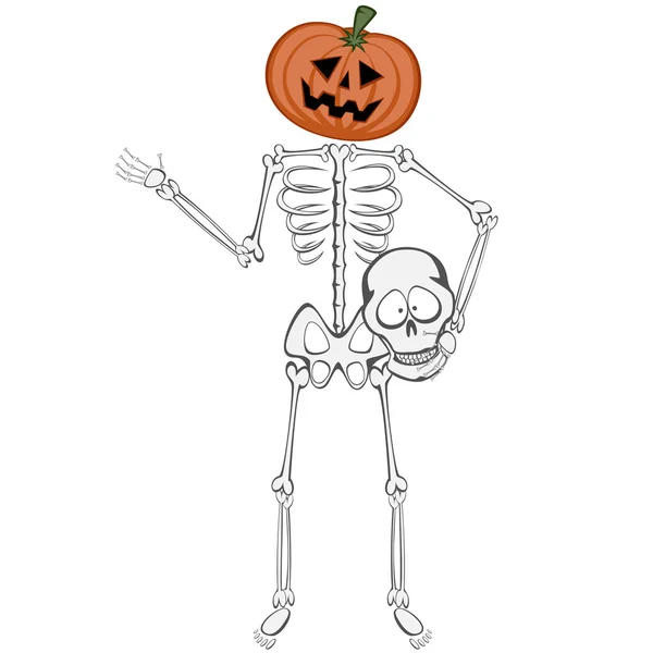 Skeleton Buddy — Stockvector