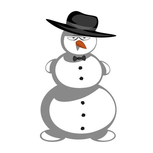 M. Bonhomme de neige est là. — Image vectorielle
