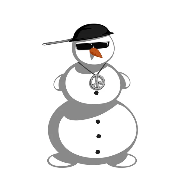 Mr. snowman is hier! — Stockvector