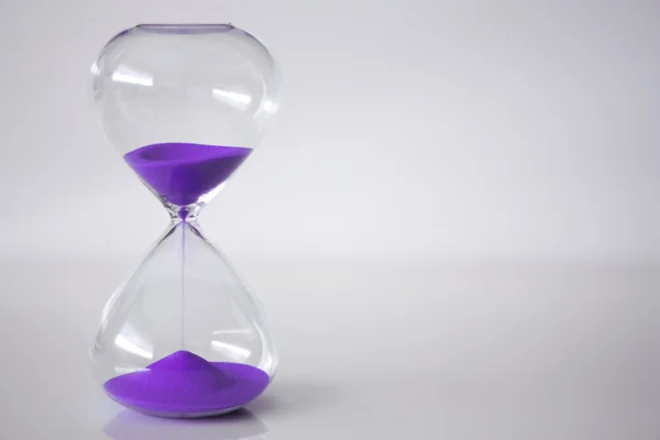 Purple Sand Clock — Stock Photo, Image