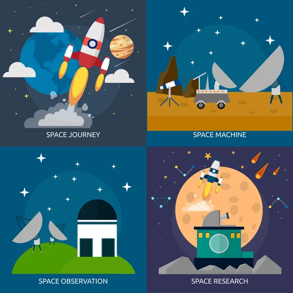 Espacio y universo — Vector de stock