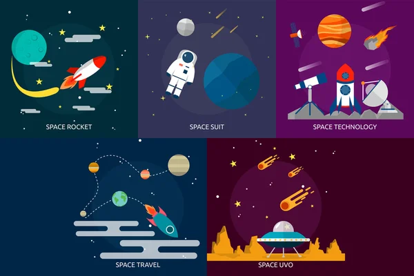 Espacio y universo — Archivo Imágenes Vectoriales